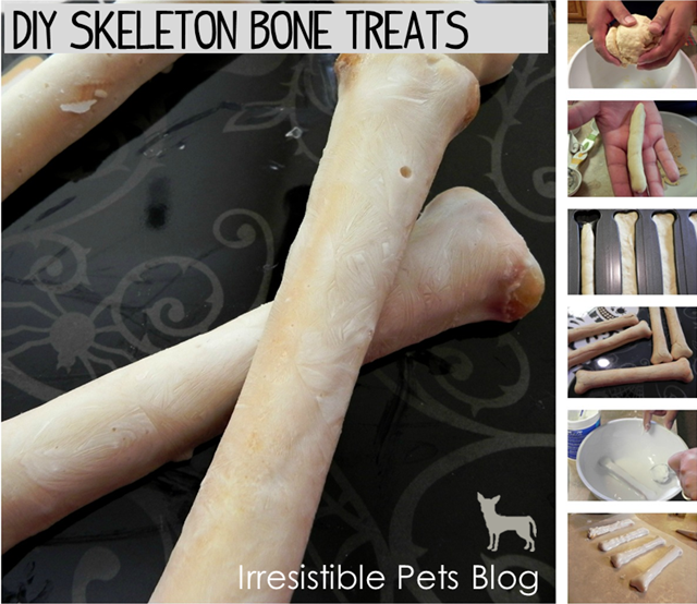 DIY Skeleton Dog Bones Treats for Halloween