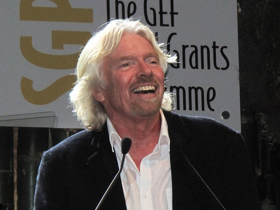 Miliarder Richard Branson rzadko kiedy widziany jest bez uśmiechu